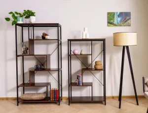 Signal Regál Net B 75 cm ořech tmavý/černý