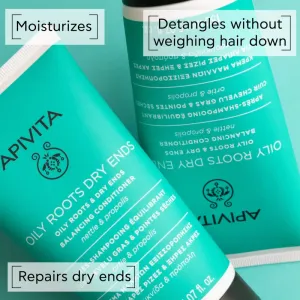 Apivita Oily Roots & Dry Ends Balancing Conditioner kondicionér pre mastnú vlasovú pokožku a suché končeky 150 ml