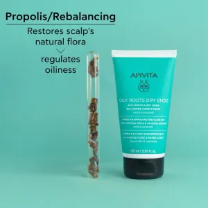 Apivita Oily Roots & Dry Ends Balancing Conditioner kondicionér pre mastnú vlasovú pokožku a suché končeky 150 ml