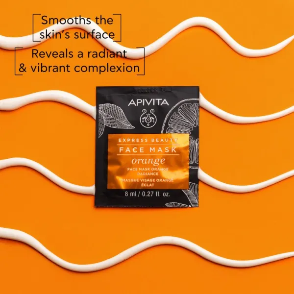 Apivita Express Beauty Radiance Face mask Orange rozjasňujúca maska na tvár 2x8 ml