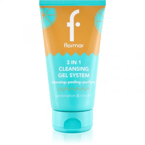 flormar Combination & Oily Skin 3in1 Cleansing Gel čistiaci gél 3 v 1 pre mastnú a zmiešanú pleť 150 ml