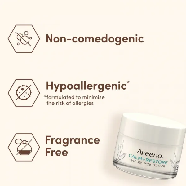 Aveeno Calm + Restore hydratačný pleťový gél 50 ml