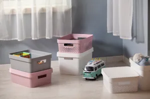 CURVER Úložný box INFINITY 45l s vekom | sivá