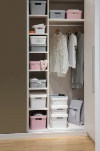 CURVER Úložný box INFINITY 45l s vekom | sivá