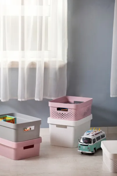 CURVER Úložný box INFINITY 11l s vekom | sivá