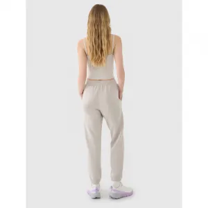 Dámske tepláky 4F TROUSERS CAS F1010-83S-BEIGE