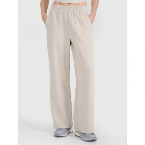 Dámske tepláky 4F TROUSERS CAS F1011-83S-BEIGE