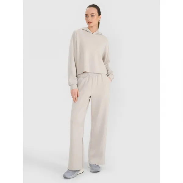 Dámske tepláky 4F TROUSERS CAS F1011-83S-BEIGE
