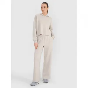 Dámske tepláky 4F TROUSERS CAS F1011-83S-BEIGE