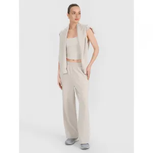 Dámske tepláky 4F TROUSERS CAS F1011-83S-BEIGE