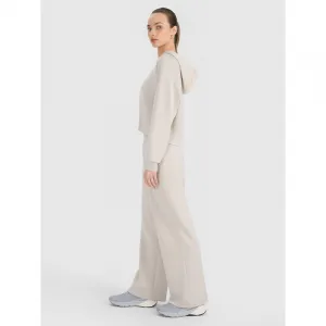 Dámske tepláky 4F TROUSERS CAS F1011-83S-BEIGE