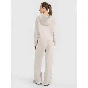 Dámske tepláky 4F TROUSERS CAS F1011-83S-BEIGE