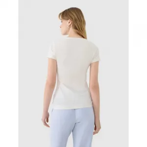 Dámske tričko s krátkym rukávom 4F TSHIRT F1995-11S-OFF WHITE