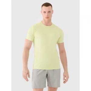 Pánske tréningové tričko s krátkym rukávom 4F TSHIRT FNK M1343-45S-CANARY GREEN