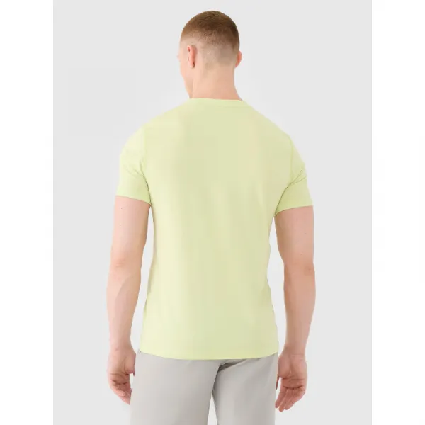 Pánske tréningové tričko s krátkym rukávom 4F TSHIRT FNK M1343-45S-CANARY GREEN