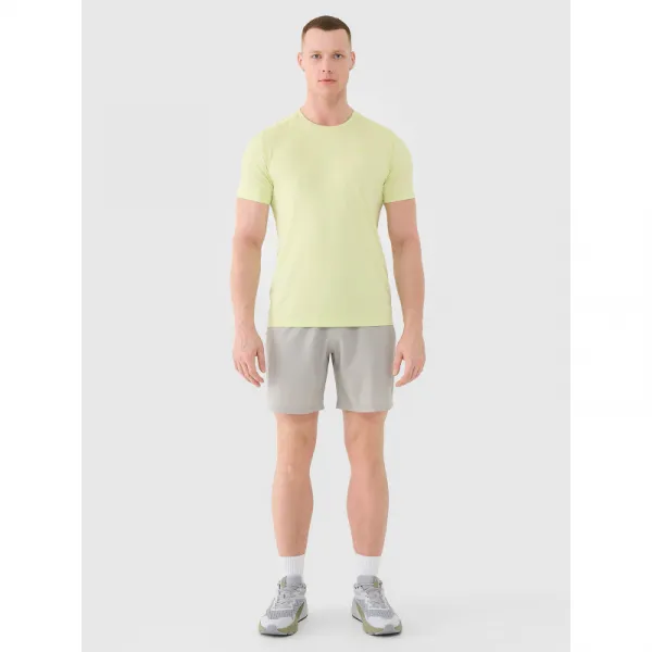 Pánske tréningové tričko s krátkym rukávom 4F TSHIRT FNK M1343-45S-CANARY GREEN