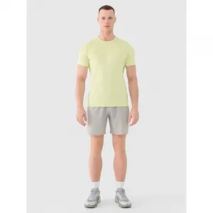 Pánske tréningové tričko s krátkym rukávom 4F TSHIRT FNK M1343-45S-CANARY GREEN
