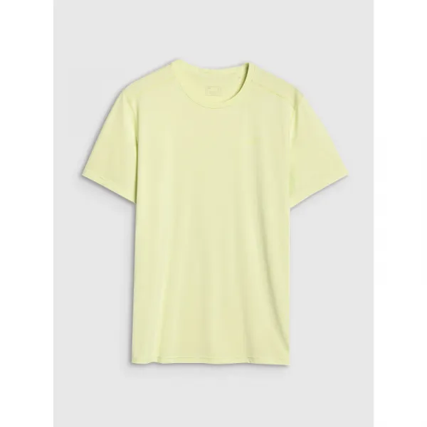 Pánske tréningové tričko s krátkym rukávom 4F TSHIRT FNK M1343-45S-CANARY GREEN