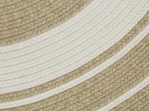 Koberec Braided Trenzado krémový / béžový kruh
