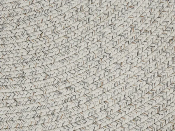 Koberec Braided Trenzado melanž, svetlý kruh
