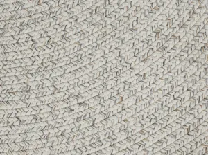 Koberec Braided Trenzado melanž, svetlý kruh
