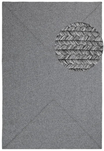 Koberec Braided Trenzado svetlosivý