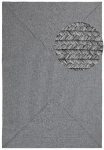 Koberec Braided Trenzado svetlosivý