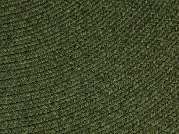 Koberec Braided Trenzado zelený kruh