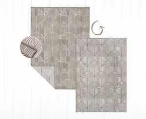 Obojstranný koberec Pangli linen