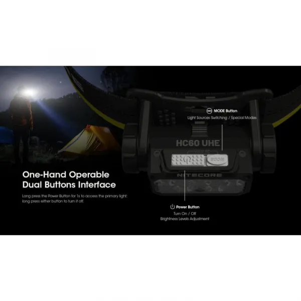 Čelovka NITECORE HC60 UHE