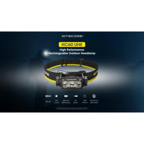 Čelovka NITECORE HC60 UHE