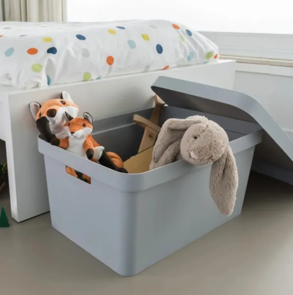 CURVER Úložný box INFINITY 45l s vekom | sivá