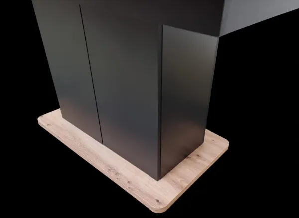 Szynaka Jedálenský rozkladací stôl Star 03 s úložným priestorom 140/210 cm dub Artisan/čierny