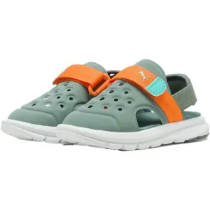 Puma PUMA EVOLVE SANDAL AC INF Detské sandále, khaki, veľkosť 24
