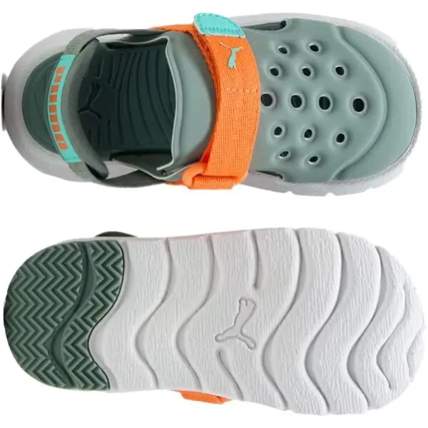 Puma PUMA EVOLVE SANDAL AC INF Detské sandále, khaki, veľkosť 24