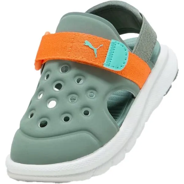 Puma PUMA EVOLVE SANDAL AC INF Detské sandále, khaki, veľkosť 24