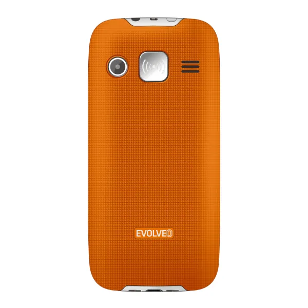 EVOLVEO EasyPhone XR, mobilný telefón pre seniorov s nabíjacím stojanom, oranžový