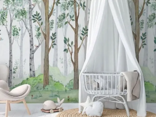 Veľkoplošná tapeta mural LES do detskej izby