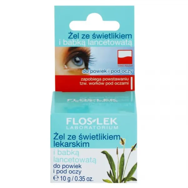 FlosLek Laboratorium Eye Care gél na očné okolie so skorocelom a očiankou 10 g