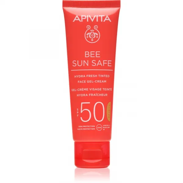 Apivita Bee Sun Safe Hydra Face Tinted Gel-Cream SPF50 tónovaný gélový krém SPF 50 50 ml