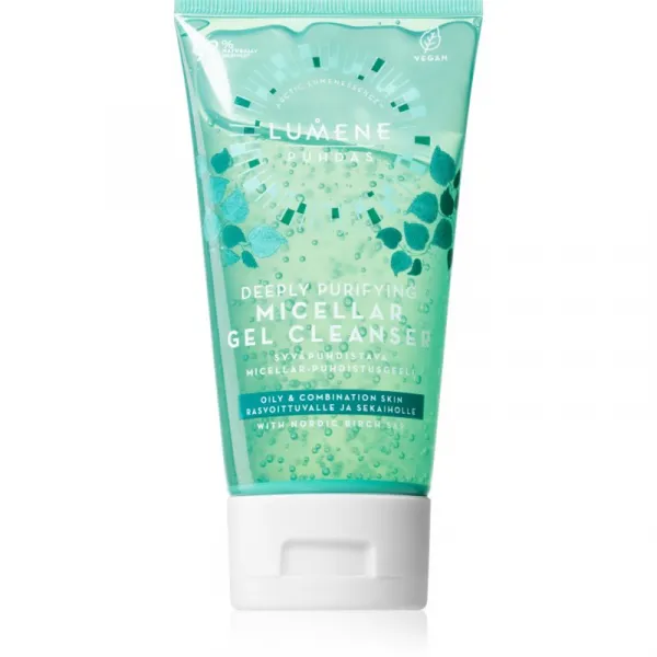 Lumene Deeply Purifying [PUHDAS] čistiaci micelárny gél pre mastnú a zmiešanú pleť 150 ml