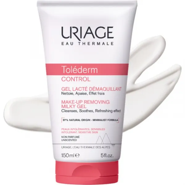 Uriage Toléderm Control Make-up Removing Milky Gel čistiaci a odličovací gél 100 ml