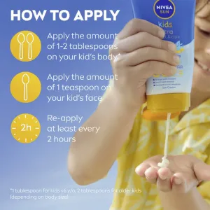 NIVEA SUN Protect & Play opaľovacie mlieko pre deti SPF 50+ 150 ml