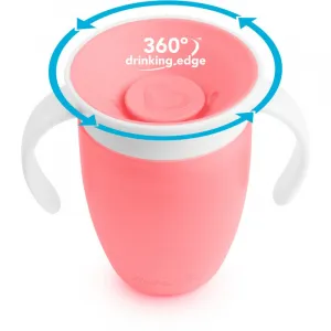 Munchkin Miracle 360° tréningový hrnček s držadlami Pink 6 m+ 207 ml