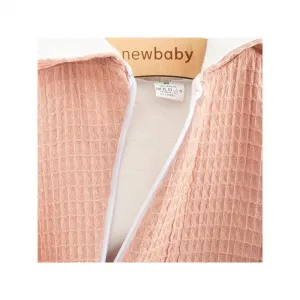 Dojčenský mušelínový overal s kapucňou New Baby Comfort clothes ružová 74 (6-9m)