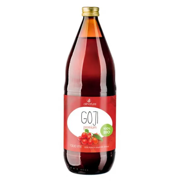 Allnature Goji – kustovnica čínska Premium Bio 1000 ml