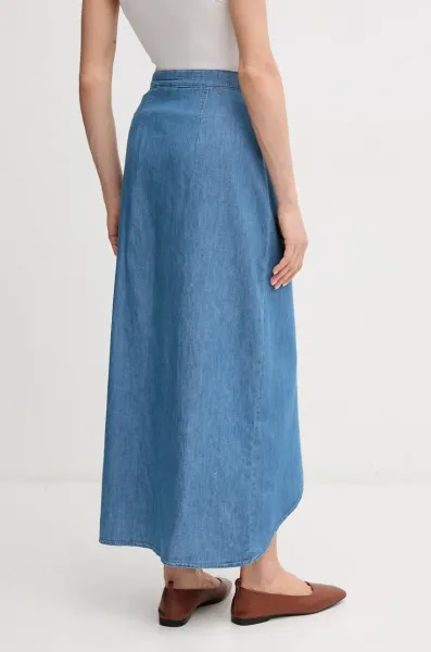 Rifľová sukňa Pepe Jeans MAXI SKIRT HW SUNSET