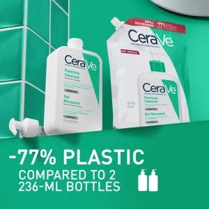 CeraVe Refill Foaming Cleanser čiastiaci penivý gél pre normálnu až mastnú pleť náhradná náplň 473 ml