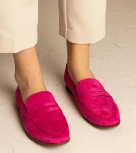 marka niezdefiniowana Pink classic women's moccasins Nageri