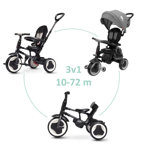 Trojkolka Rito eva plus Grey, vek 10-72 mesiacov